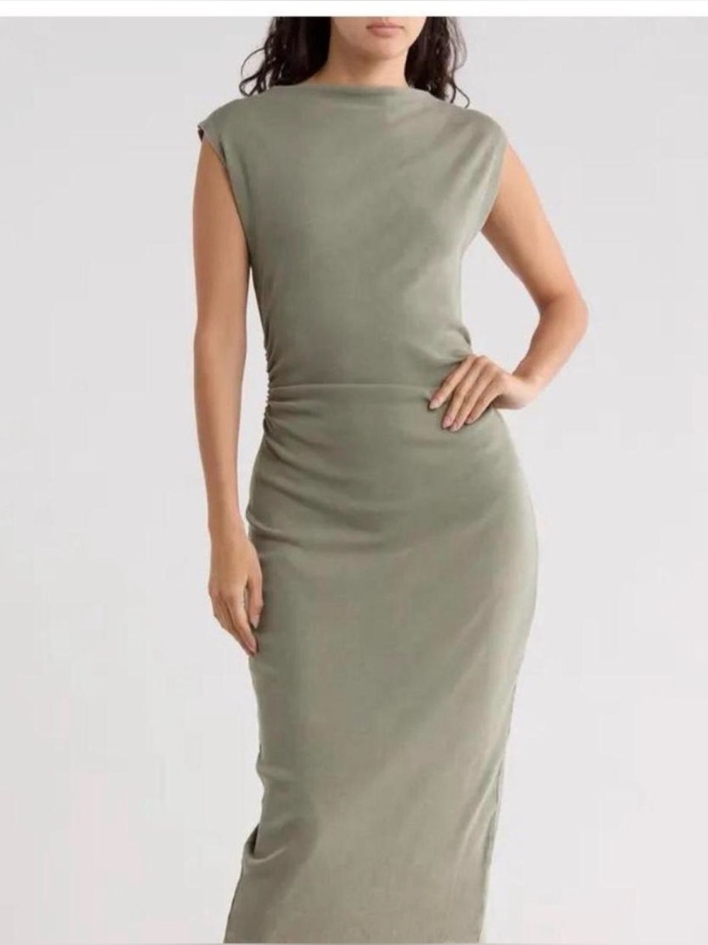 Young fabulous & broke olive dress